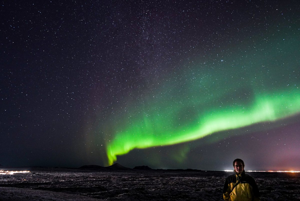 Intensive Polarlichter zum Abschied